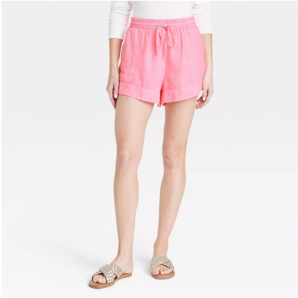 Target Women's High-Rise Linen Pull-On Shorts - Universal Thread